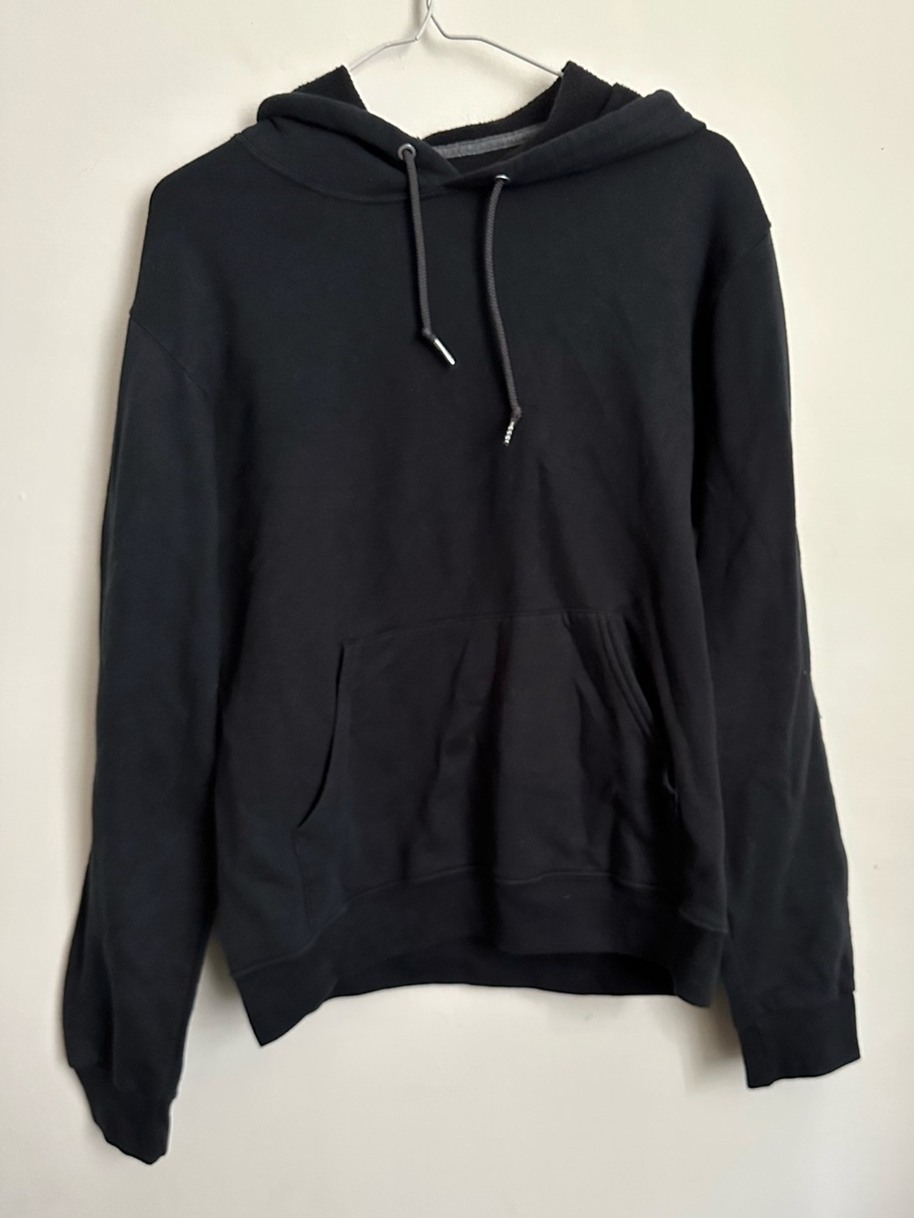 Simple Black Fruit of The Loom Hoodie
